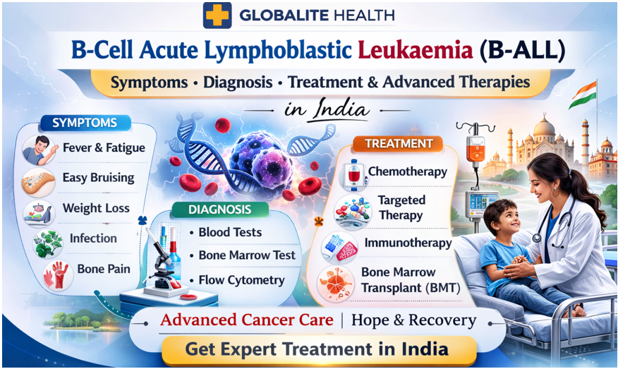 B-Cell Acute Lymphoblastic Leukaemia (B-ALL): Symptoms, Diagnosis, Treatment & Advanced Therapies in India