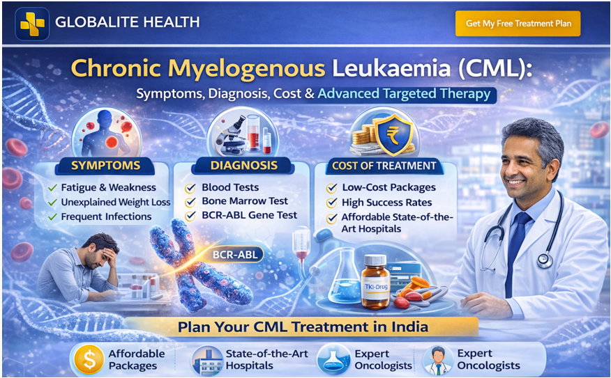 Chronic Myelogenous Leukaemia (CML) Treatment in India. Symptoms, Diagnosis, Cost & Advanced Targeted Therapy